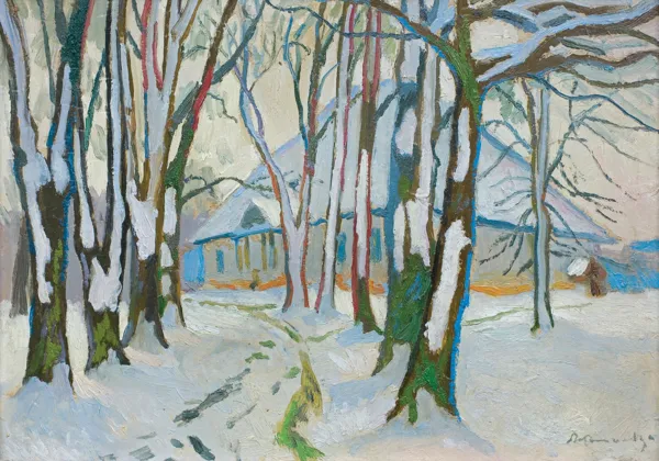 Stanisław Kamocki, DWÓR W ZIMIE, ok. 1940