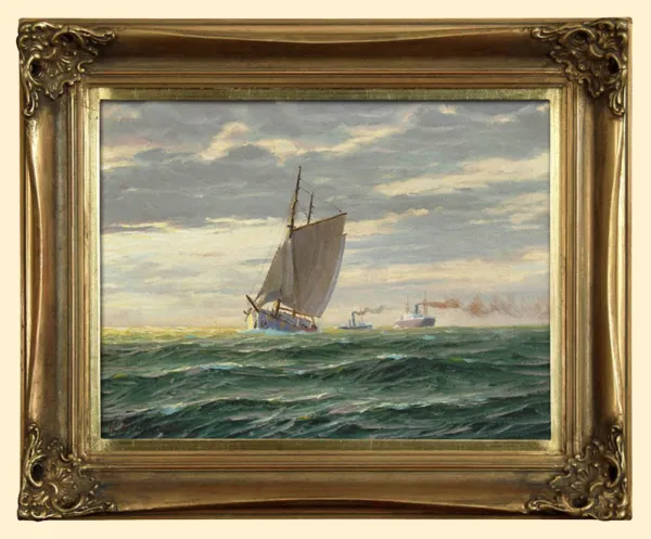 Waldemar Schlichting, Łódź żaglowa i parowce