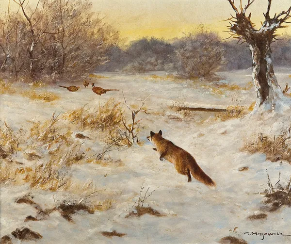 Georg (George) Majewicz, LIS POLUJĄCY NA BAŻANTY 