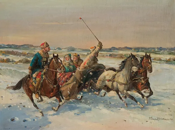 Tadeusz Kokietek, ZAGŁOBA NA KULIGU, 1962