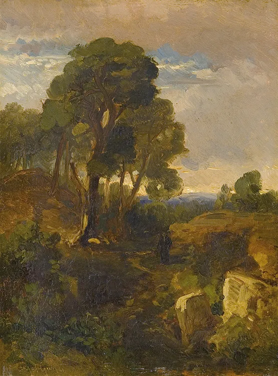 August Christian Geist, KRAJOBRAZ SKALISTY 