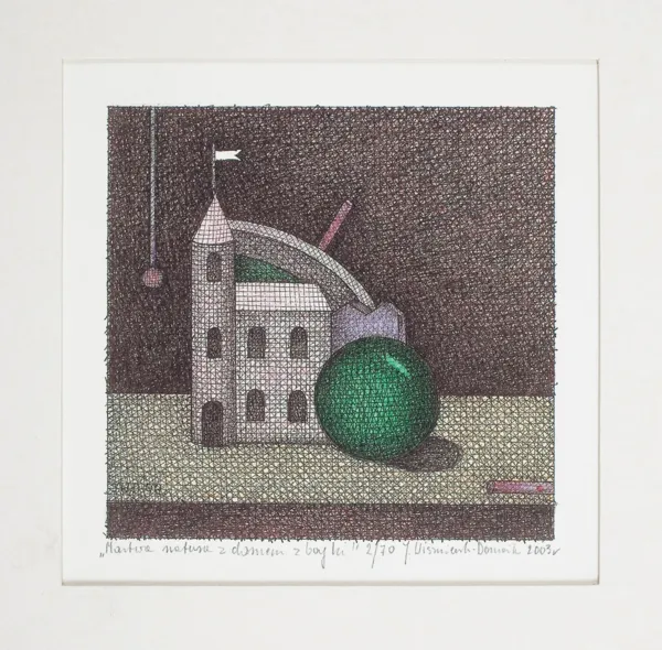 Joanna Wiszniewska-Domańska, Martwa natura z domem z bajki, 2003