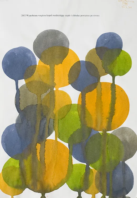 Wojciech Ćwiertniewicz, Wypełniam wnętrza kopuł..., 1999