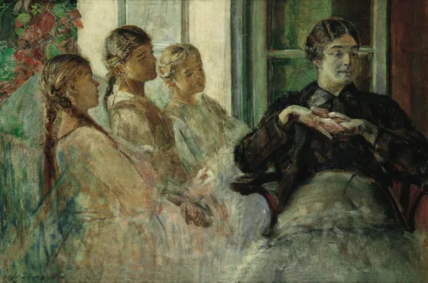 Jacek Malczewski, Lekcja historii, 1916