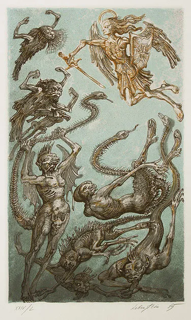 Jan Lebenstein, Ilustracja do „Apokalipsy”, 1985