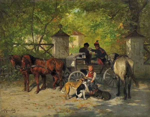 Alfred Wierusz-Kowalski, W OCZEKIWANIU NA PANA. MARIASZ DYSZLOWY, 1876