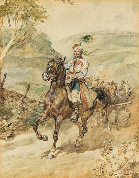 Juliusz Kossak, Konny Krakus, 1885