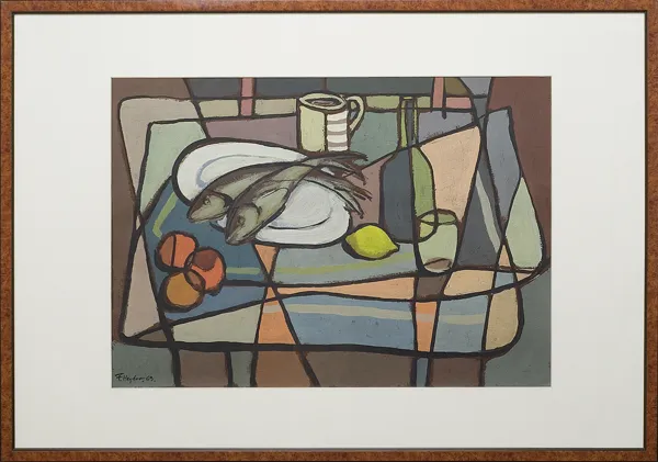 Fryderyk Antoni Hayder, Martwa natura z rybami, 1969