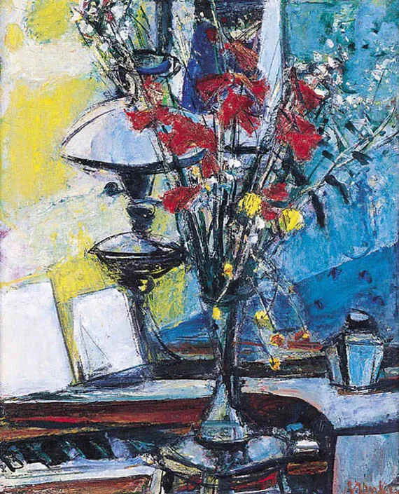 Zygmunt Menkes, MARTWA NATURA Z LAMPĄ, ok. 1960