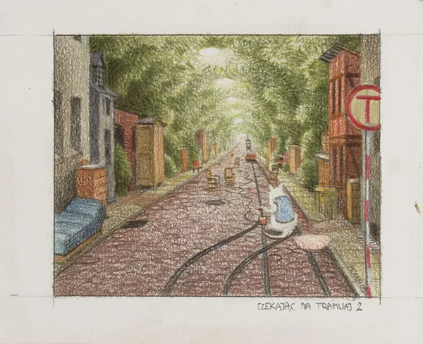 Jacek Yerka, Czekając na tramwaj 2, 2003