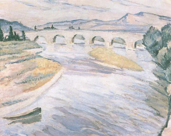 Mela - (Melania Mutermilch) Muter, Pejzaż z mostem