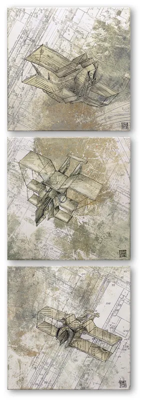 Daniel  Chazme Kaliński, Bez tytułu (tryptyk), 2010