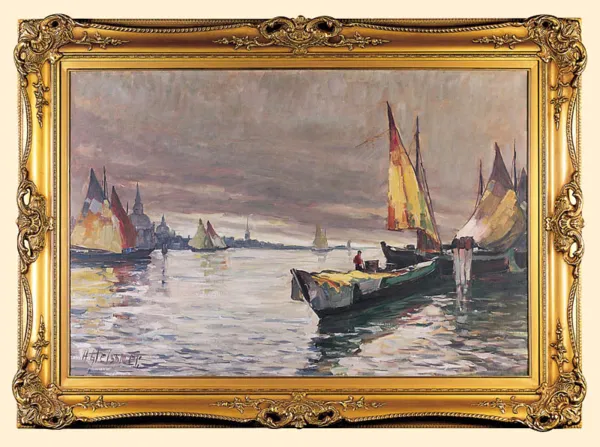 Hans Gleissner, ŁODZIE RYBACKIE NA LAGUNIE