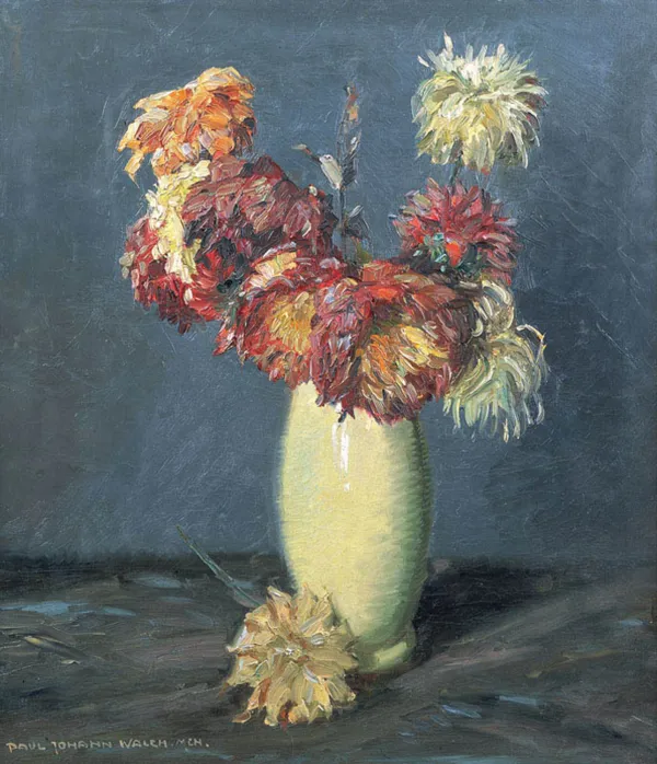 Paul Johann  Walch, Chryzantemy, ok. 1930