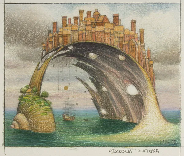 Jacek Yerka, Perłowa zatoka (projekt), 2005