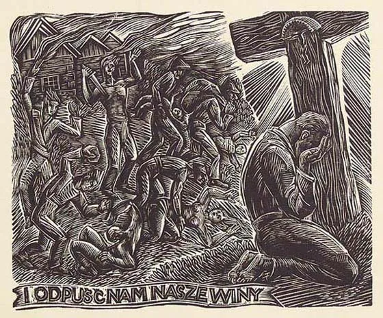 Krystyna Wróblewska, Ilustracja do Ojcze Nasz, 1950