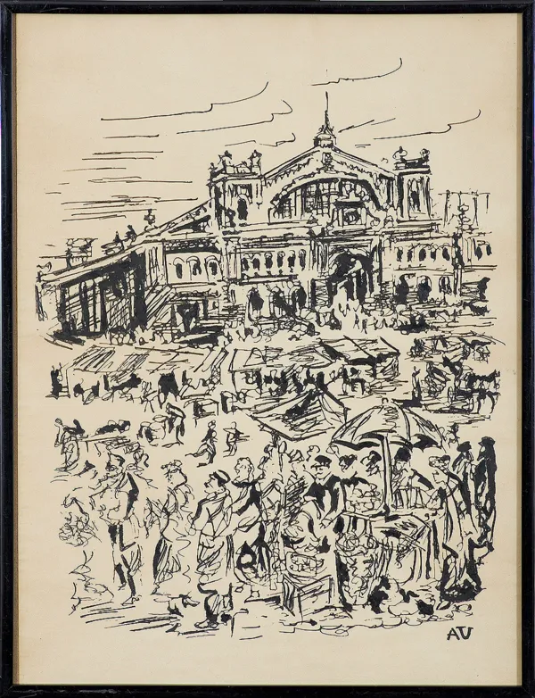 Antoni Uniechowski, TARG PRZED HALĄ MIROWSKĄ W WARSZAWIE