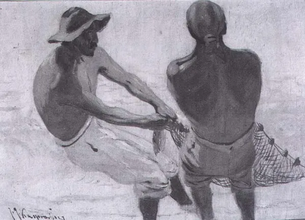 J. J. Kasprowicz, Rybacy ciągnący sieć