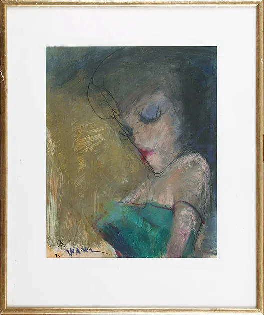 Alicja Wahl, Popiersie kobiety w zielonej sukni, 1993