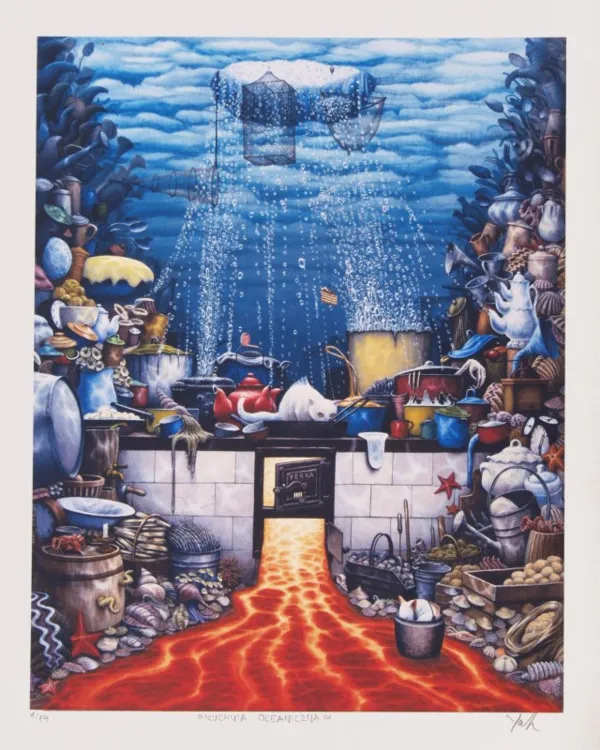 Jacek Yerka, Kuchnia oceaniczna, 1998