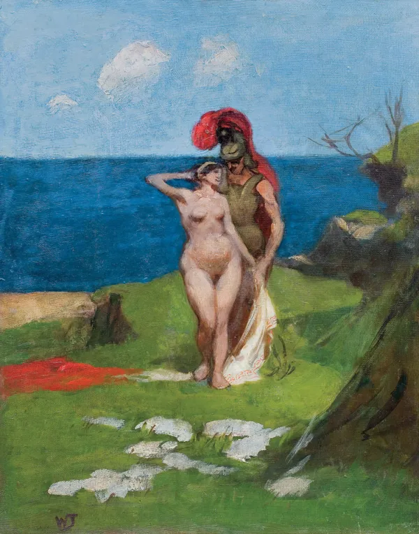 Włodzimierz Tetmajer, SCENA MITOLOGICZNA NA BRZEGU MORZA, po 1910