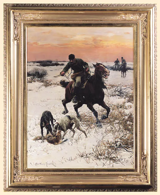 Alfred Wierusz-Kowalski, POLOWANIE Z CHARTAMI, LATA 1885-1890