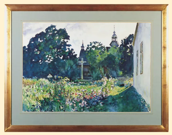 Julian Fałat, OGRÓDEK PRZY PLEBANII, 1913