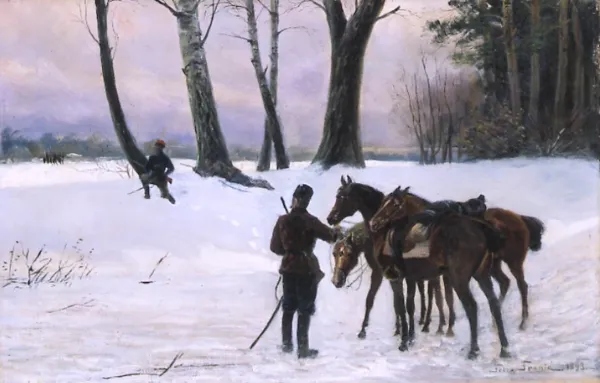 Feliks Franić (Franicz), ZASADZKA (SCENA Z POWSTANIA STYCZNIOWEGO), 1893