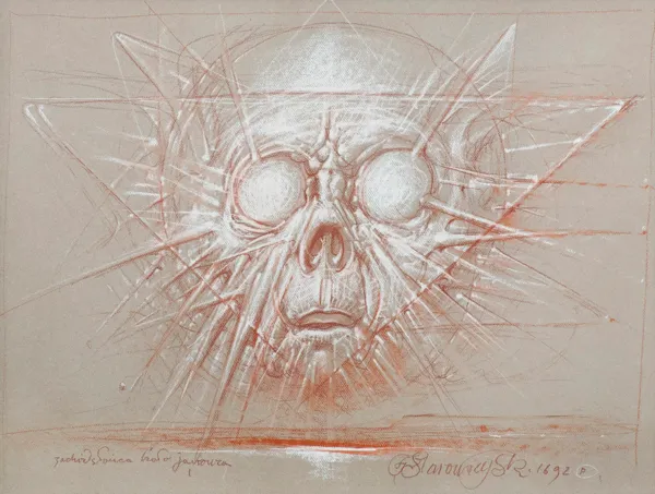 Franciszek Starowieyski, ZACHÓD SŁOŃCA KOŁO JANKOWCA, 1992