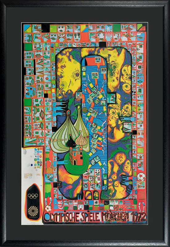 Friedensreich Hundertwasser, Olimpiada w Monachium (plakat), 1971-1972