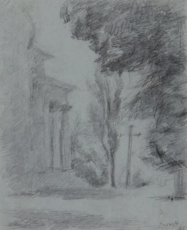 Jerzy Wolff, Pejzaż z krzyżem, 1935