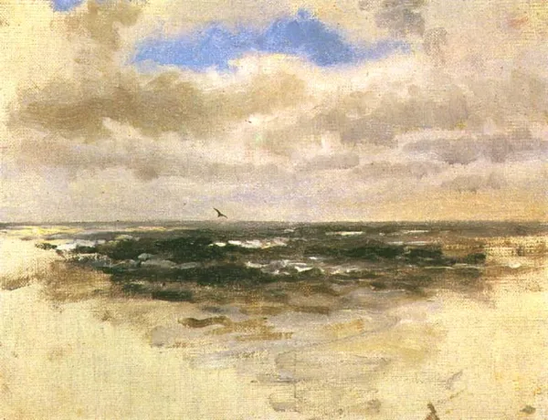 Ferdynand Ruszczyc, Pejzaż morski z lecącym ptakiem