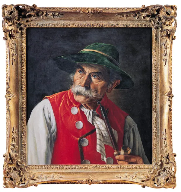 Franz Xavier Wölfle (Woelfle), Mężczyzna palący fajkę