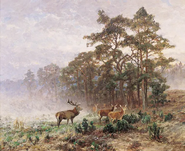 Alfred Graf von Brühl, STADO JELENI O ŚWICIE, 1903