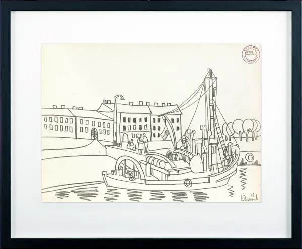 Edward Dwurnik, BEZ TYTUŁU, Z CYKLU ŚWINOUJŚCIE, 1967 