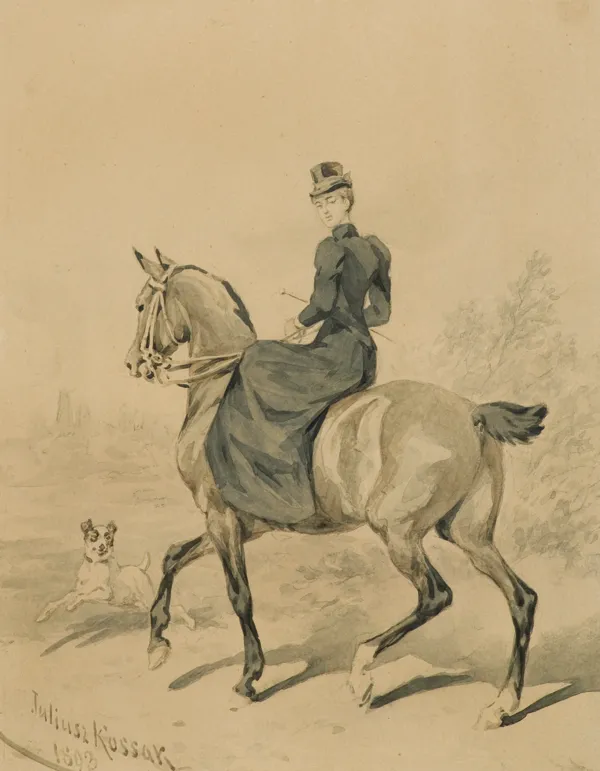 Juliusz Kossak, AMAZONKA, 1892