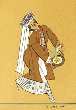 Zofia Stryjeńska, Tancerka w ludowym stroju