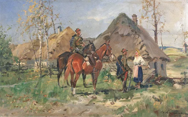 Czesław (I. Zygmuntowicz) Wasilewski, UŁANI - PYTANIE O DROGĘ, po 1920