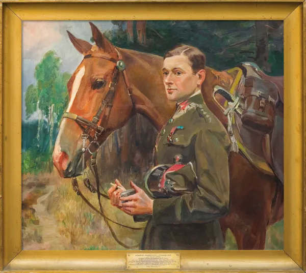 Autor nierozpoznany, PORTRET PORUCZNIKA HENRYKA ZANDBANGA, po 1936