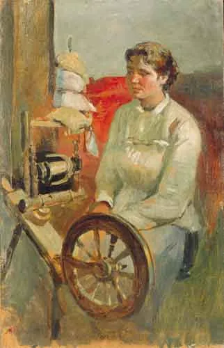 Antoni Piotrowski, Przy kołowrotku