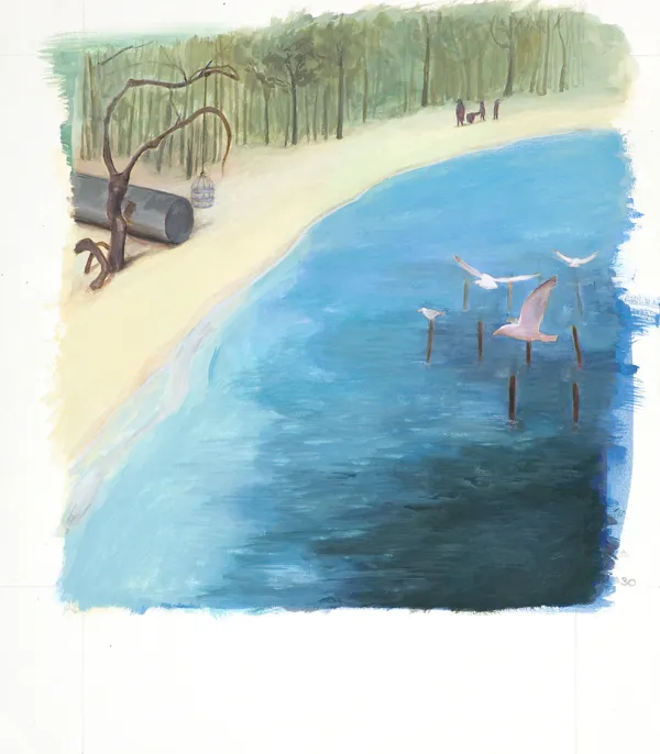 Maria Rostocka, Niedźwiedź, kot i królik, 2010