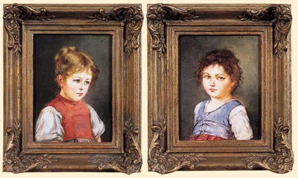 Georg Roessler, Para obrazów przedstawiających dziewczynki