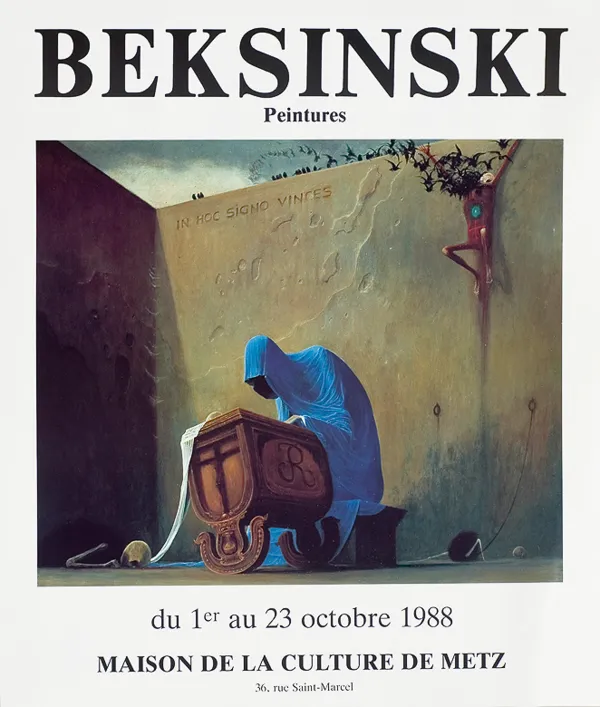 Zdzisław Beksiński, Plakat wystawy indywidualnej, Metz 1986