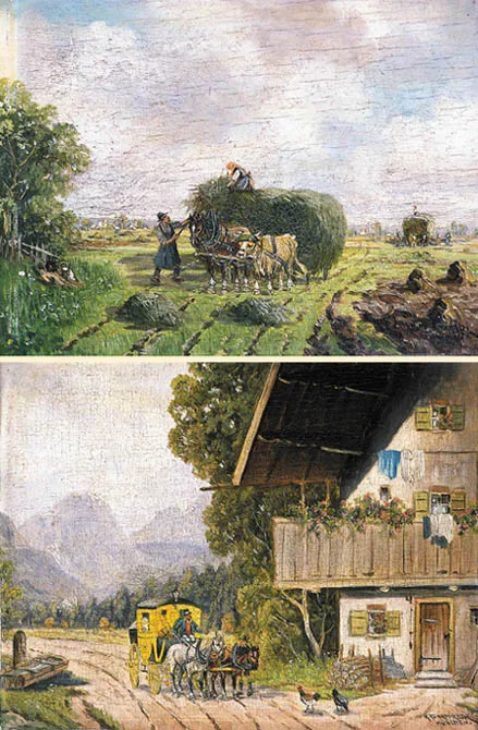 Karl Rohrhirsch, PARA OBRAZÓW (Dyliżans i Zwózka siana)