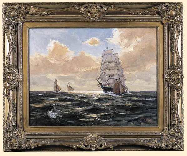 Erich Mercker, SZKUNER I ŁODZIE ŻAGLOWE NA MORZU