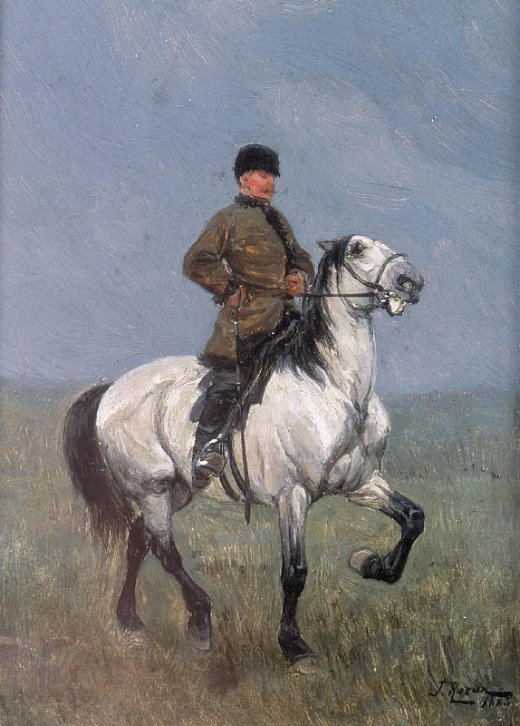 Jan Rosen, Jeździec na białym koniu, 1880 (?) 