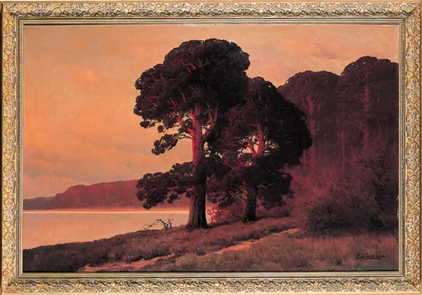 Carl Kenzler, O zachodzie, ok. 1930