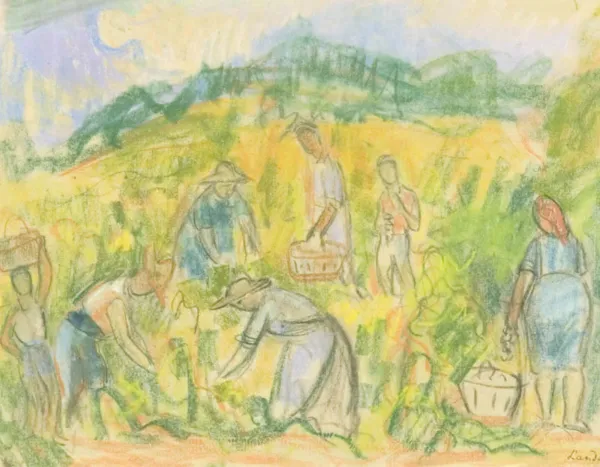 Zygmunt Landau, Praca w polu, lata 40. XX w.