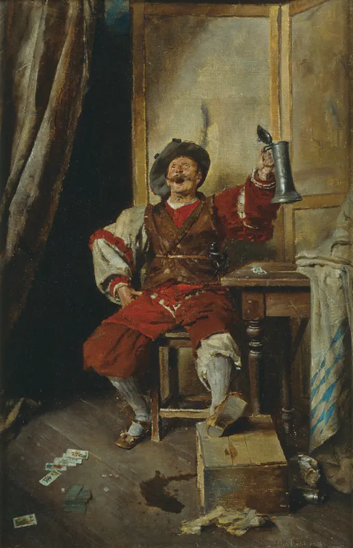 Moritz Beckerath, Przy kuflu piwa, po 1880