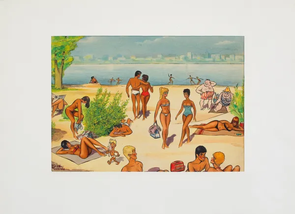 Jerzy Szelągowski, Plaża w mieście, 1958